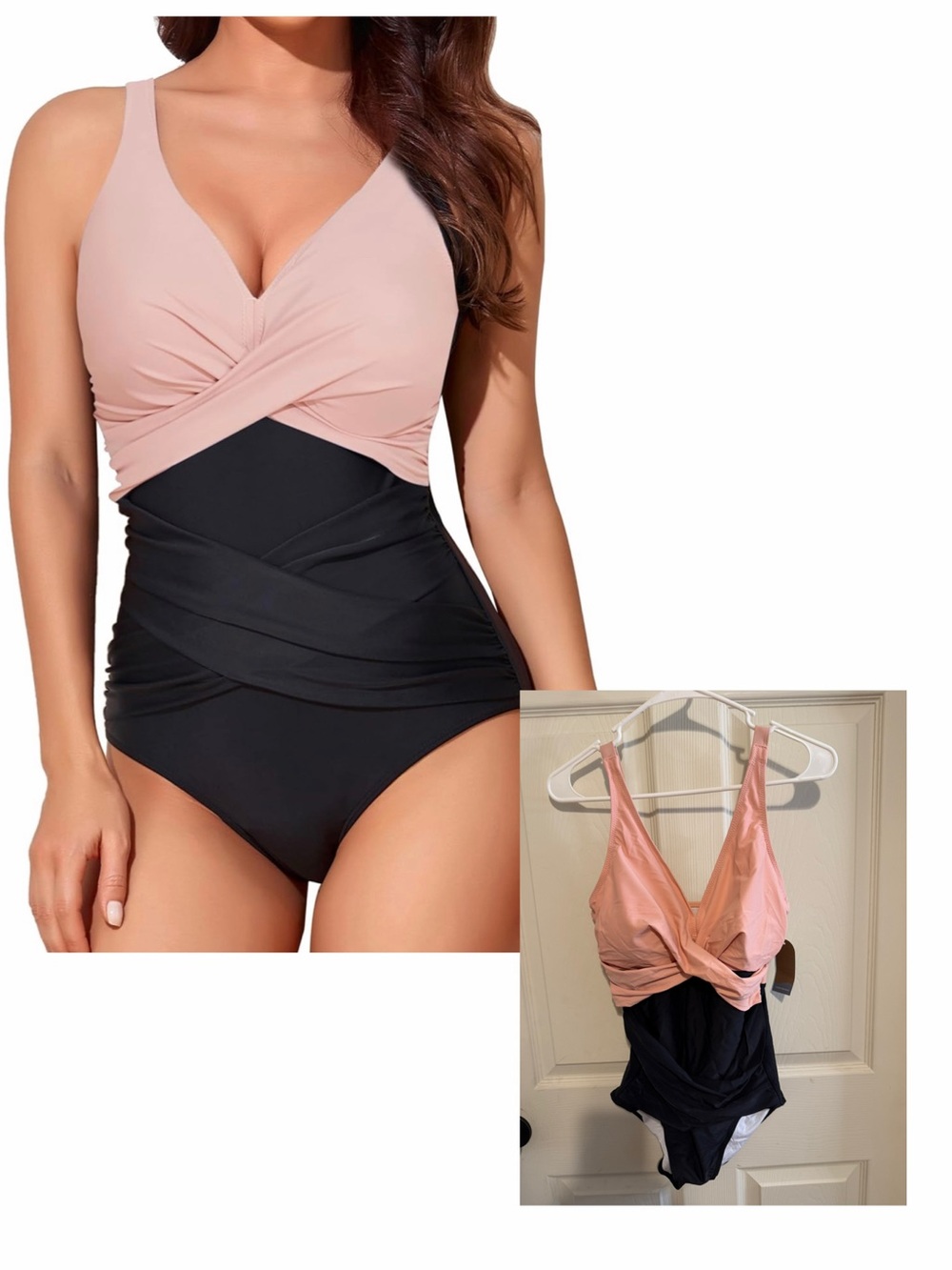 Smismivo Tummy Control Swimsuits for Women Slimming Size M